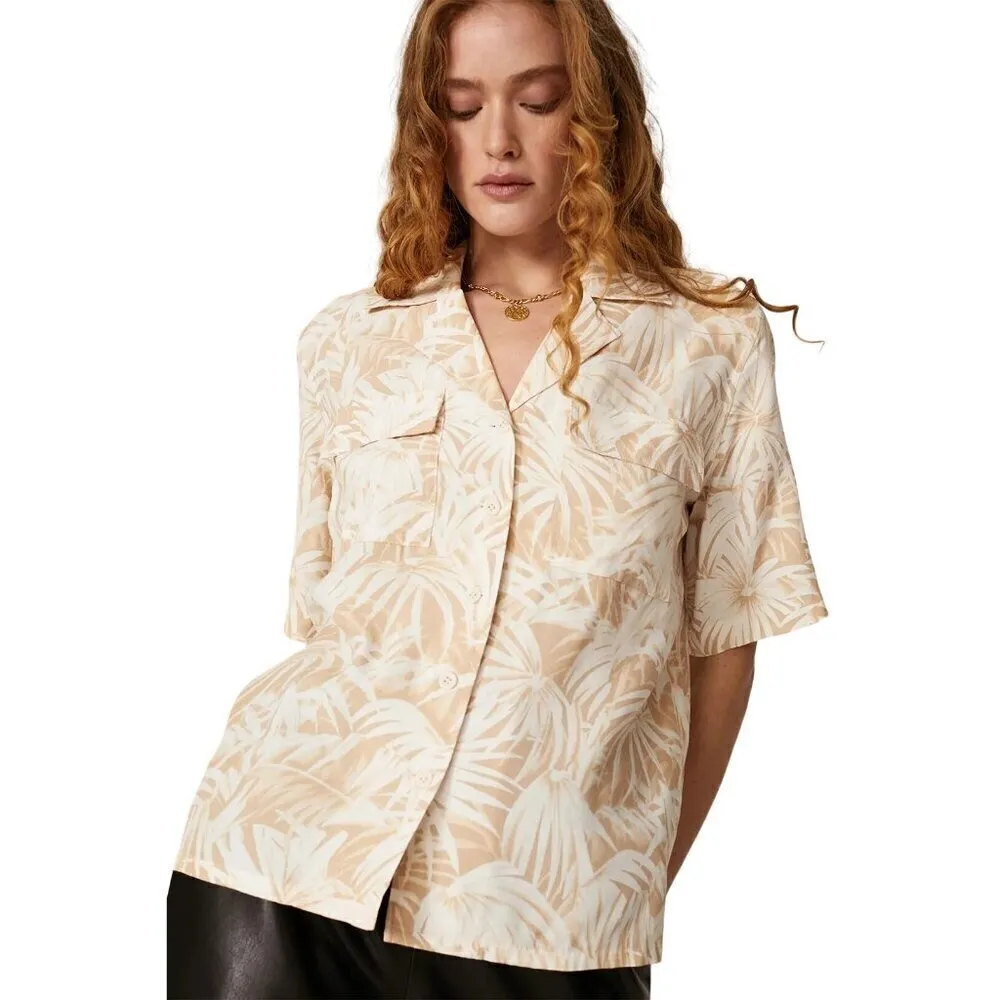 Anine Bing Austin Top in Yellow Small Womens Blouse Button Down - Image 14