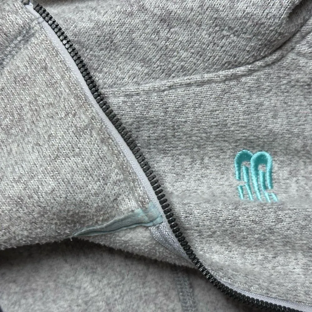 New Balance Women Gray Full Zip Sweater Jacket size petite Small. - Image 4