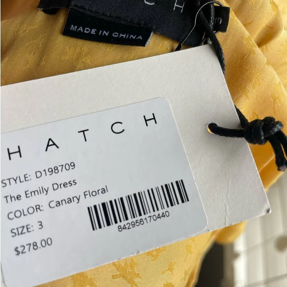 NWT Hatch Emily Dress in Canary Yellow Maxi Ruffle Sleeveless - Image 9