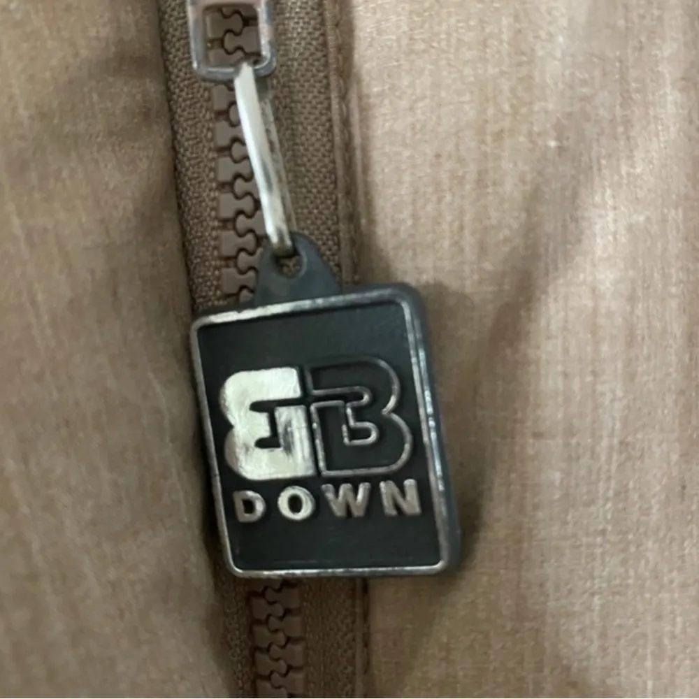 BiBi Brothers Down Fill Camel Puffer Coat Small Tan - Image 11