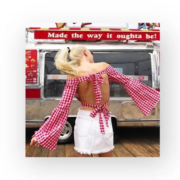 new LF Carmar  Nolan Ripped Destroy Waistband Mini Skirt  White Denim  2 26 S - Image 3