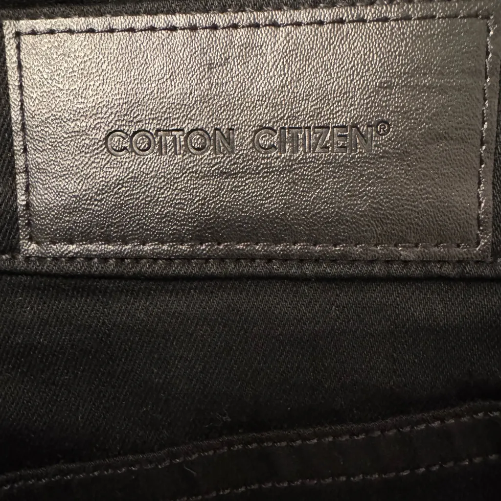 Cotton Citizen Naomi Skinny Flared Leg Jean Women’s Black Size 28 - Image 13