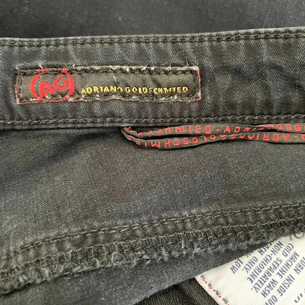 Adriano Goldschmied AG The Willow Slim Straight Leg Jeans Womens 31 Navy‎ Black - Image 9