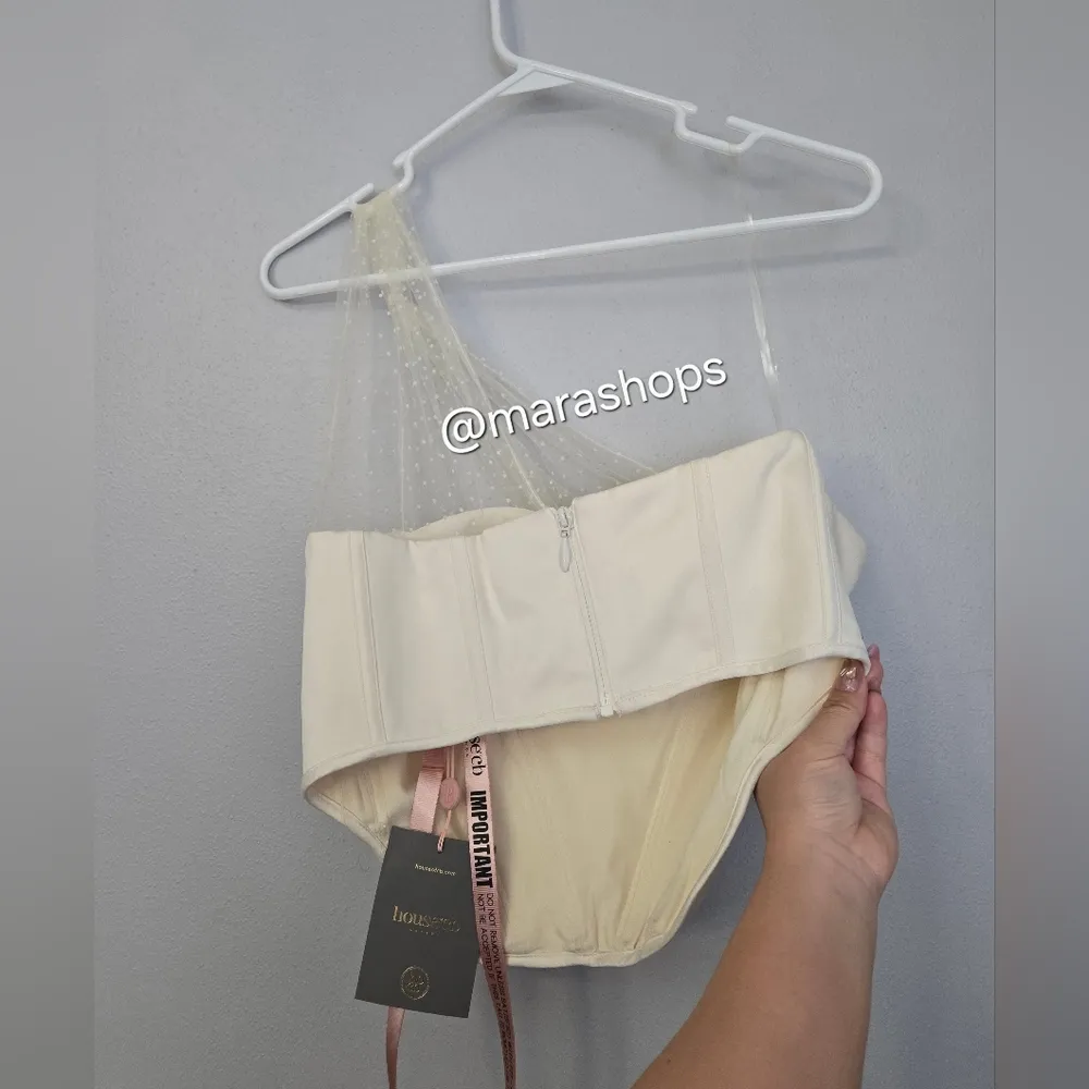 House Of CB Kim White Tulle Corset - Image 4