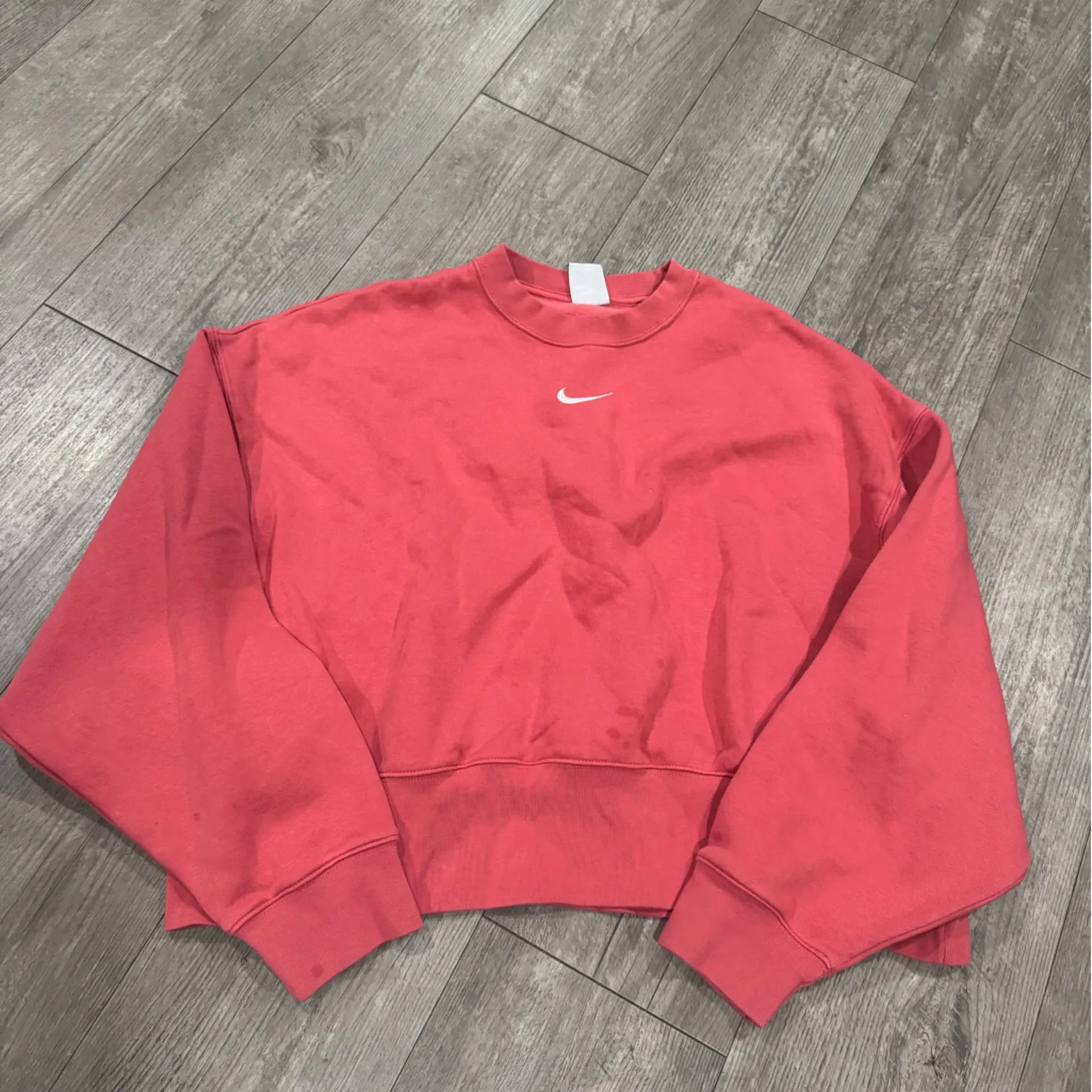 Nike Women's Rose Pink Crewneck Sweatshirt - Image 2
