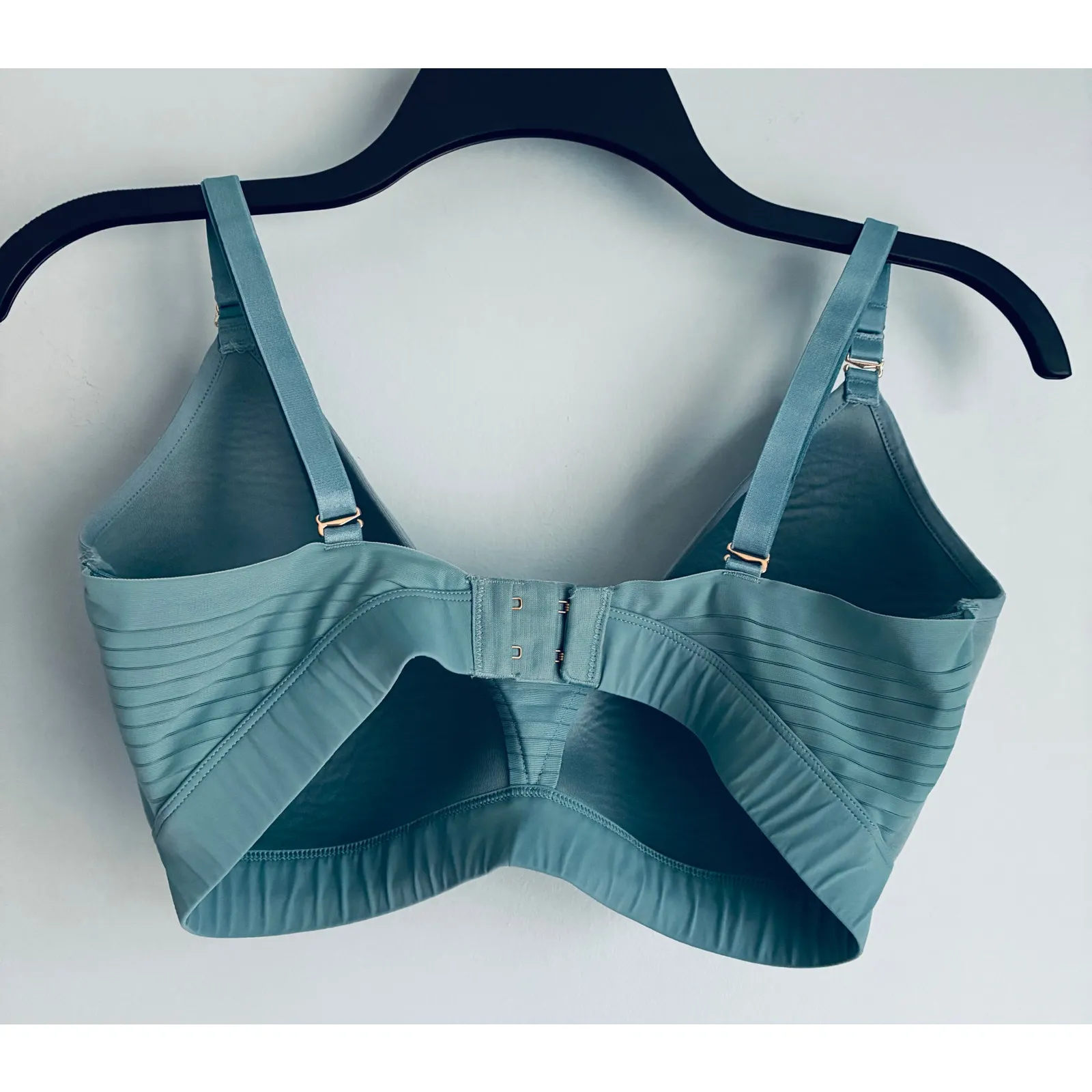 Thirdlove 24/7 Seamless Stripe Wireless Bra 34E Blue NWOT - Image 4