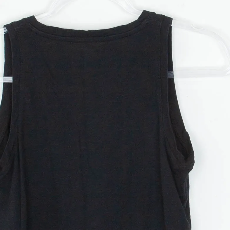 Madewell Womens Black Whisper Pocket Tank Top Side Slit Boho Size XS Minimalist - Image 7