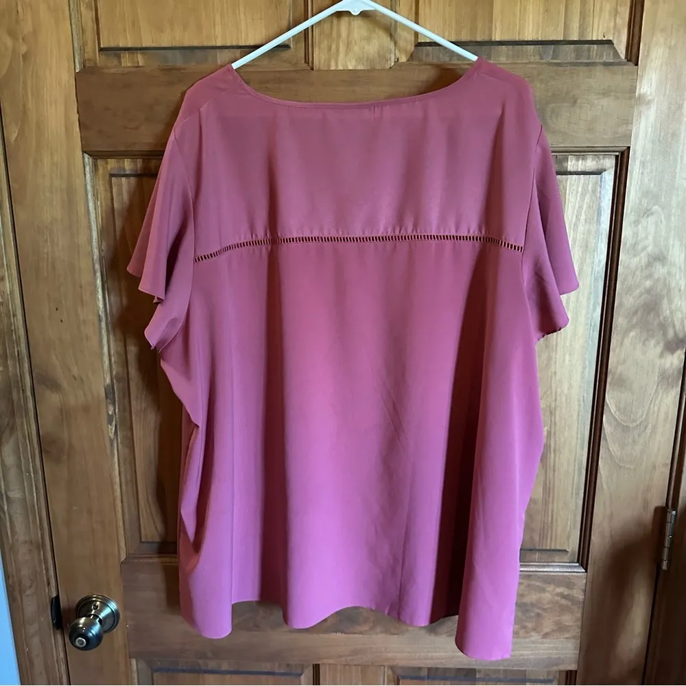Lane Bryant top! Mauve pink dress or casual blouse in a women’s size 28! - Image 3