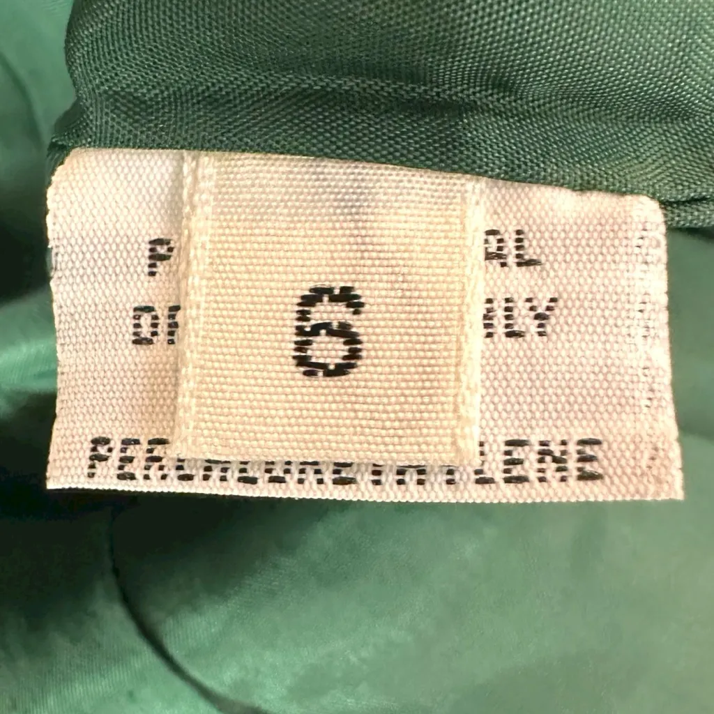 Vintage 80s Edwardian Military Gothic Carlisle Velvet Jacket Forest Green Size 6 - Image 5