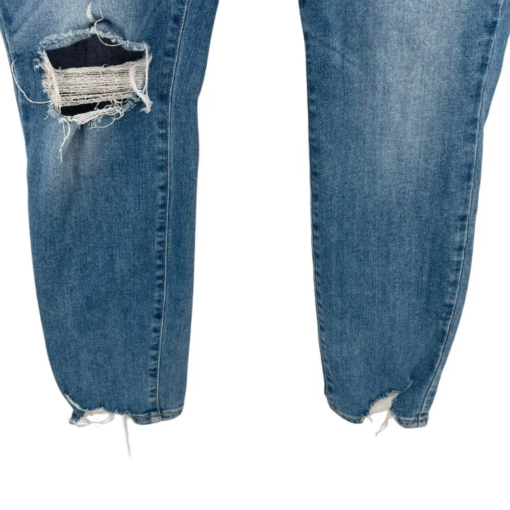 Paige Verdugo Ankle Ariza Destructed Jeans Distressed Blue Slim fit Size 32 - Image 4