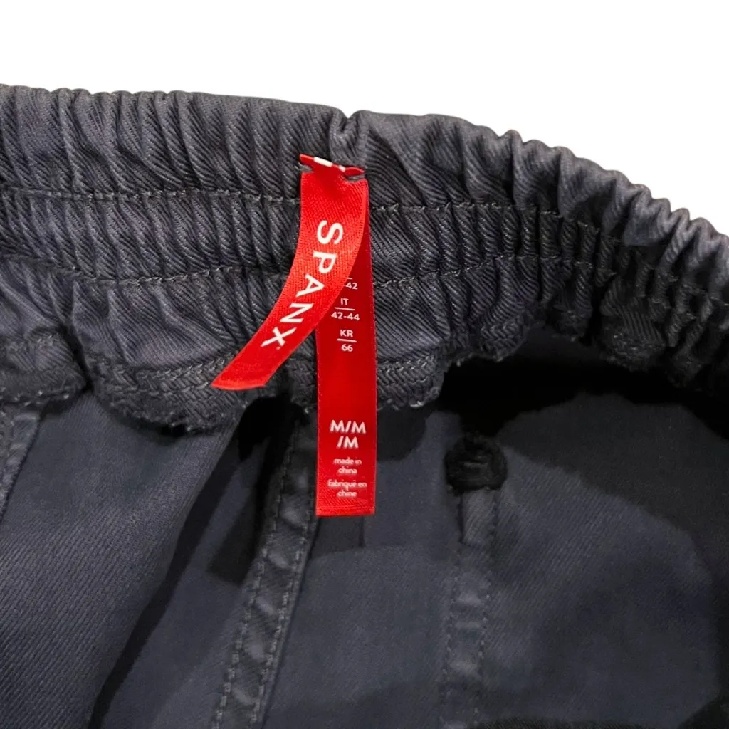 Spanx  Stretch Twill Cargo Jogger Washed Black Size Medium - Image 4