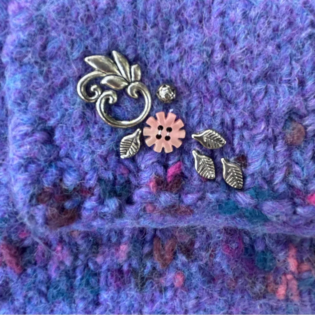 Felted purple  handbag - Image 2