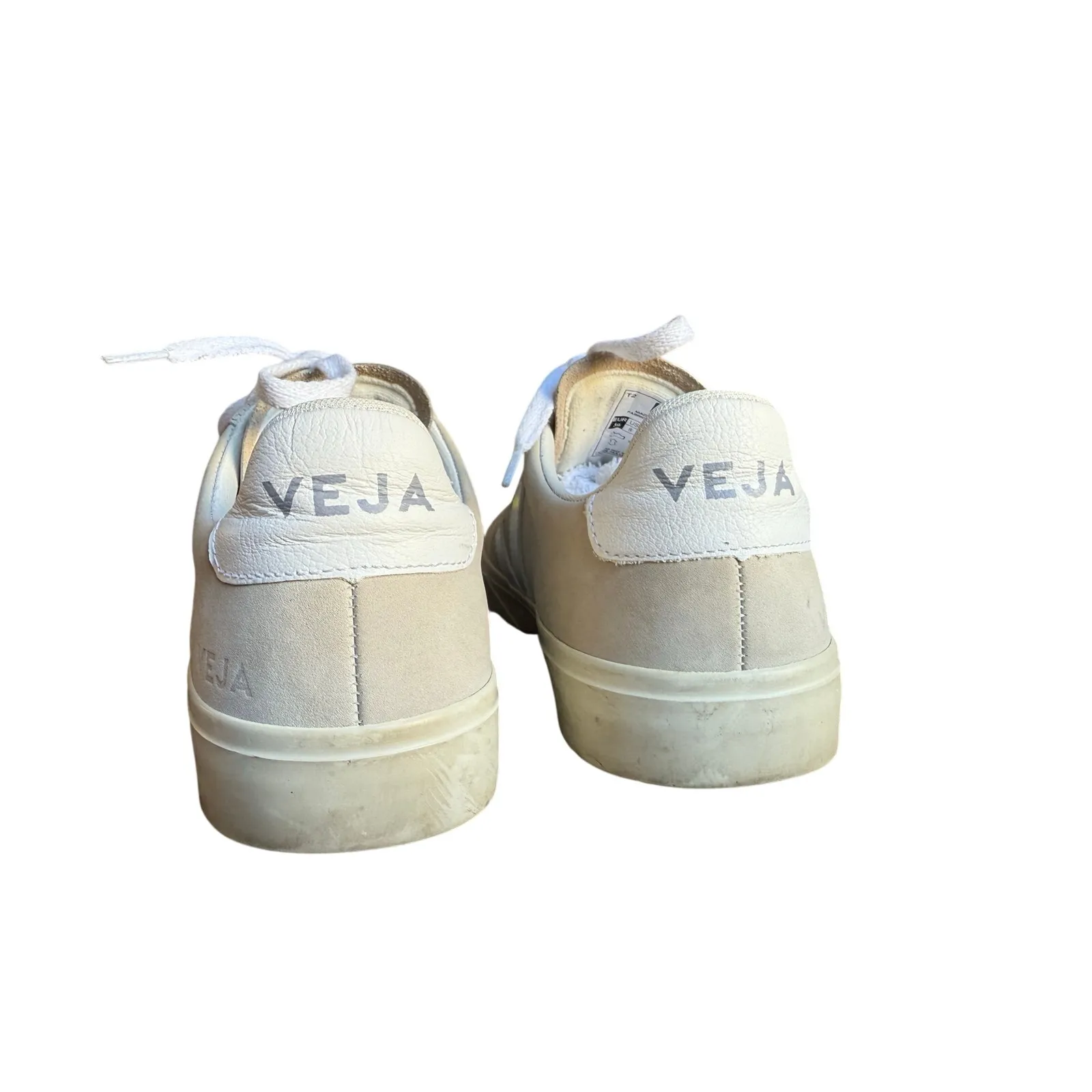 VEJA CAMPO SUEDE NATURAL WHITE WOMENS SNEAKERS SIZE 8 - Image 10