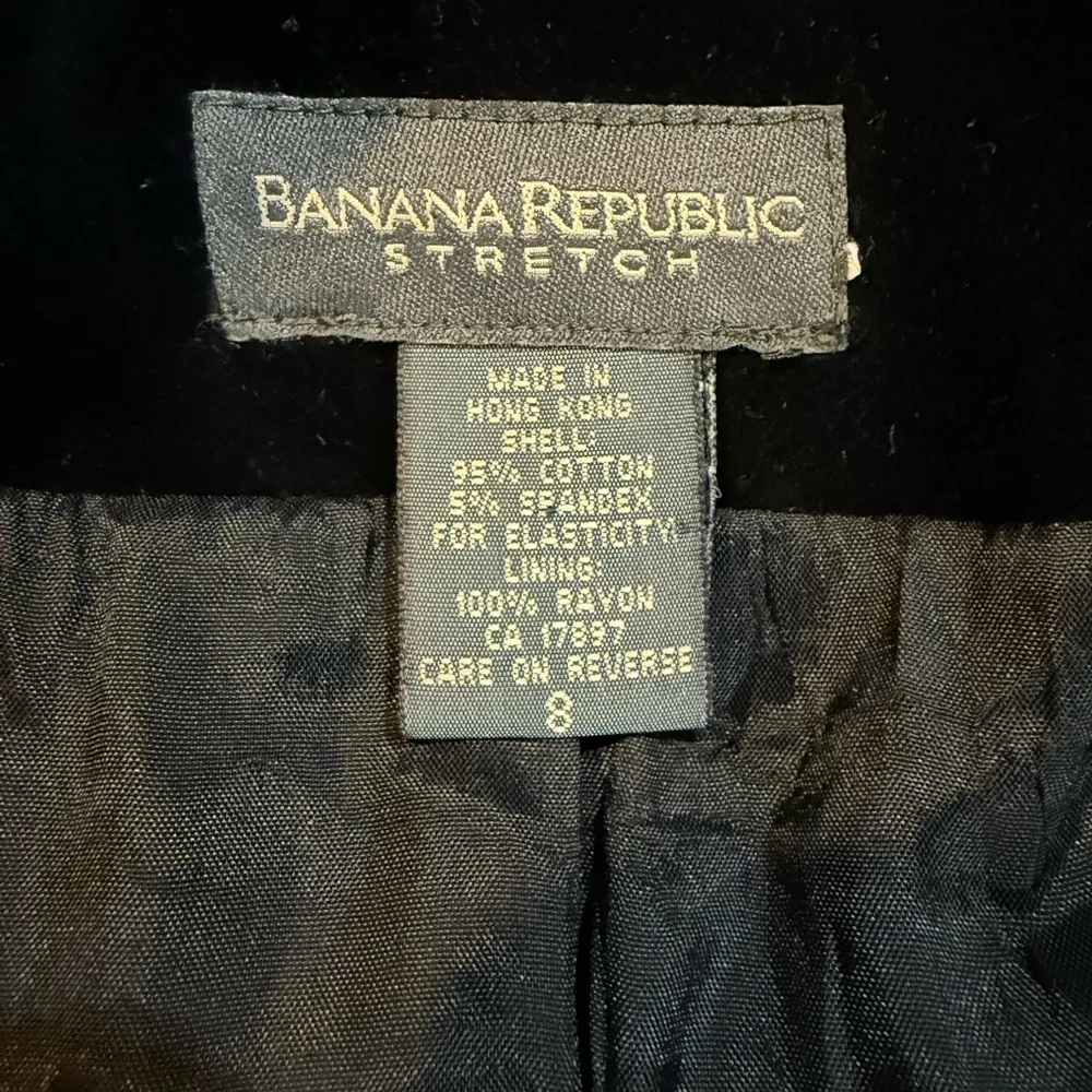 Banana Republic Stretch‎ Velvet Jacket Size 8 - Image 4