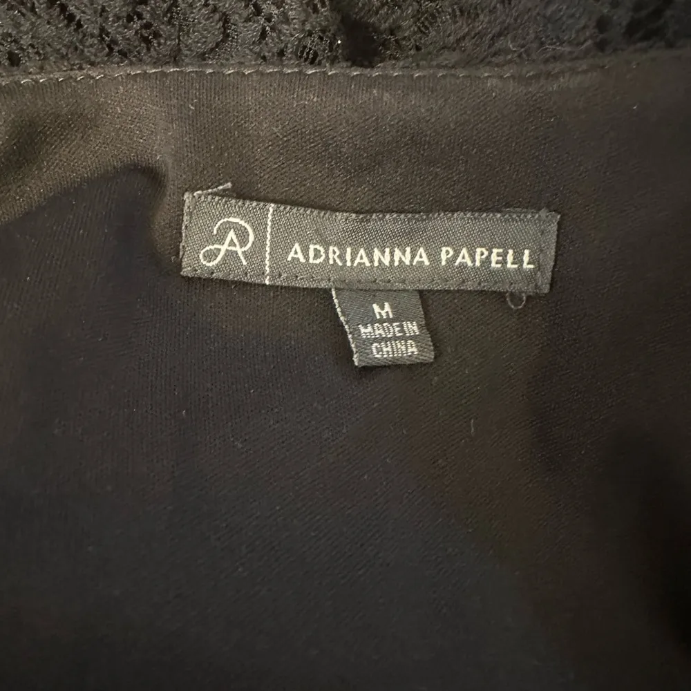 Adrianna Pappell Black Knit Lace Top - Image 8