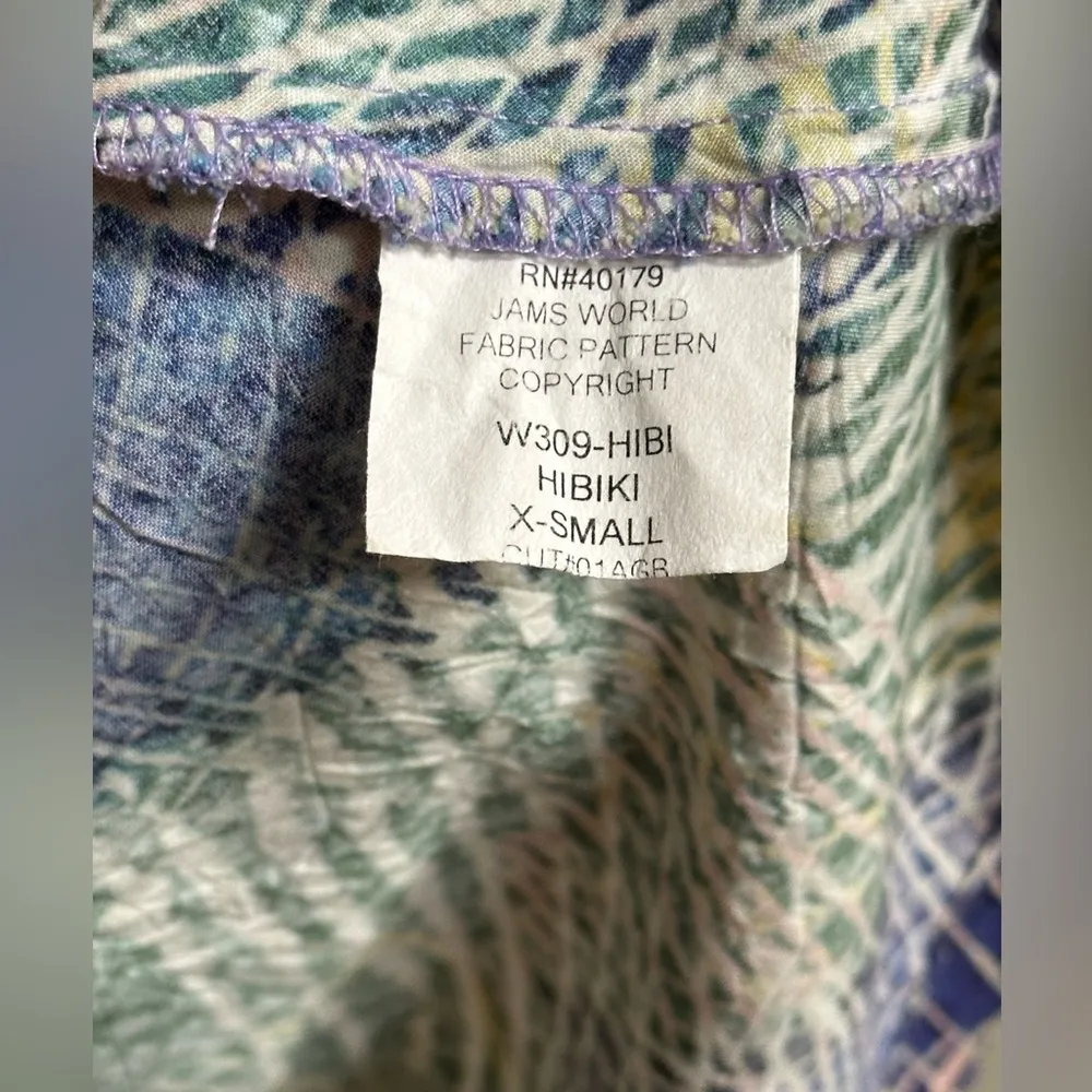 Jams World Honolulu Hawaii Hibiki Sleeveless V-Neck Shift Dress Women’s XS - Image 4