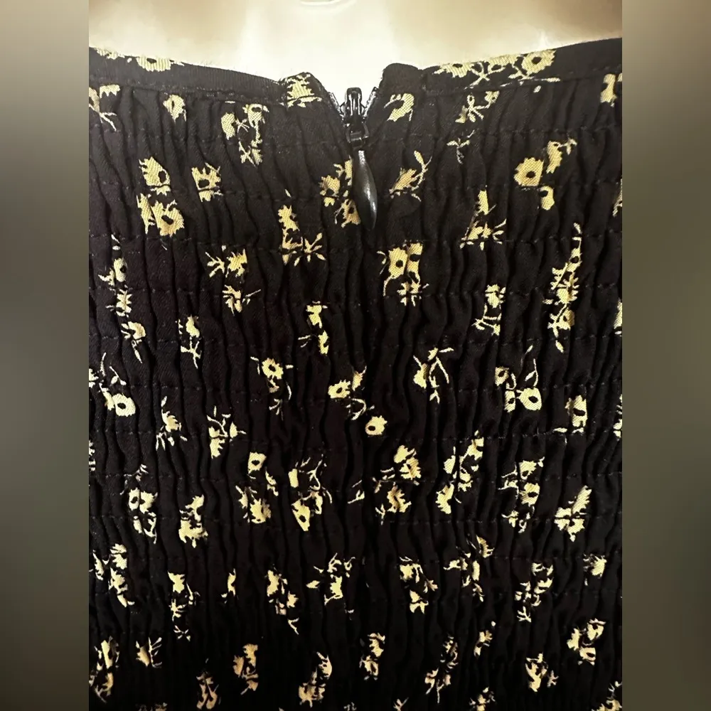 Lost + Wander Twilight Dreams Mini Dress Black Cream Floral Size XS NWT! - Image 8