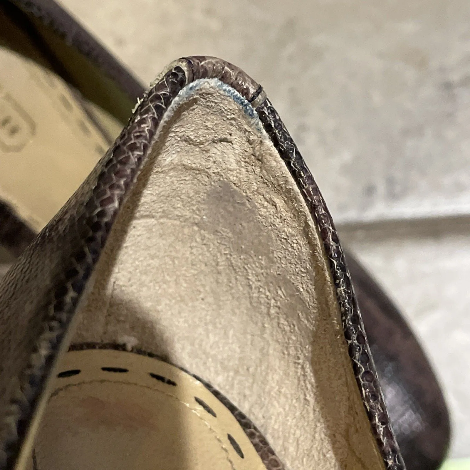 Coach Brown Snakeskin High Heel Stiletto Shoes Womens Size 7B - Image 15