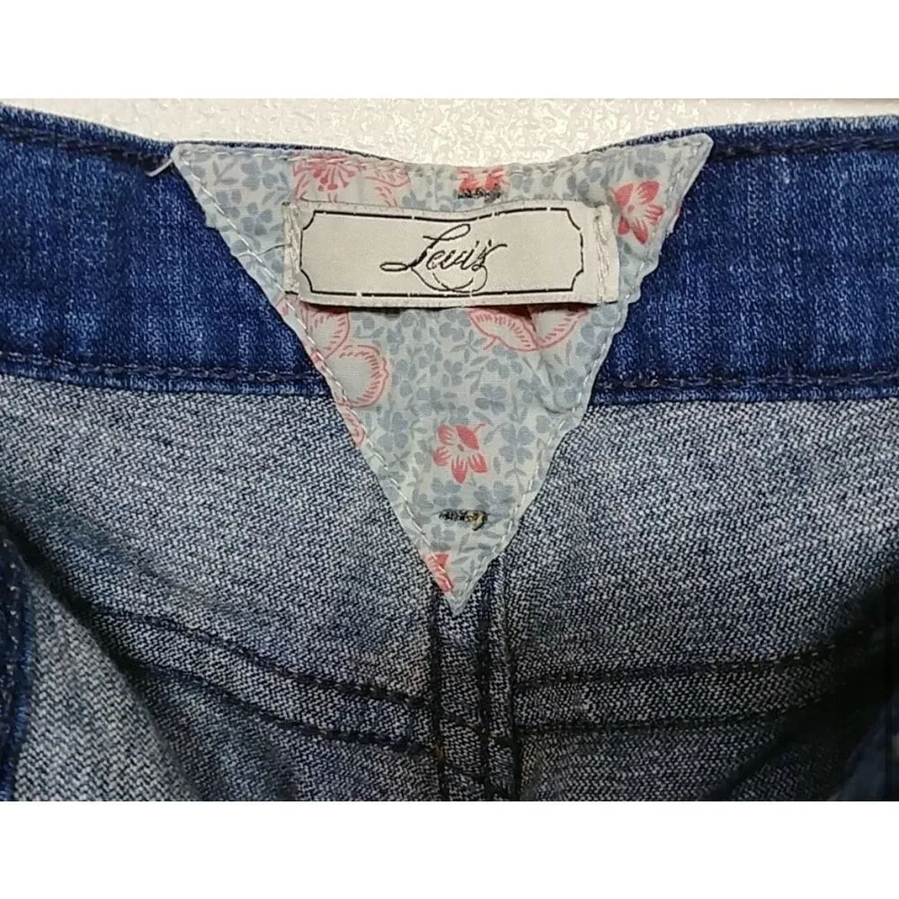 NEW Levi's Capri Cropped Cuffed Hem Jeans 12 - Image 4