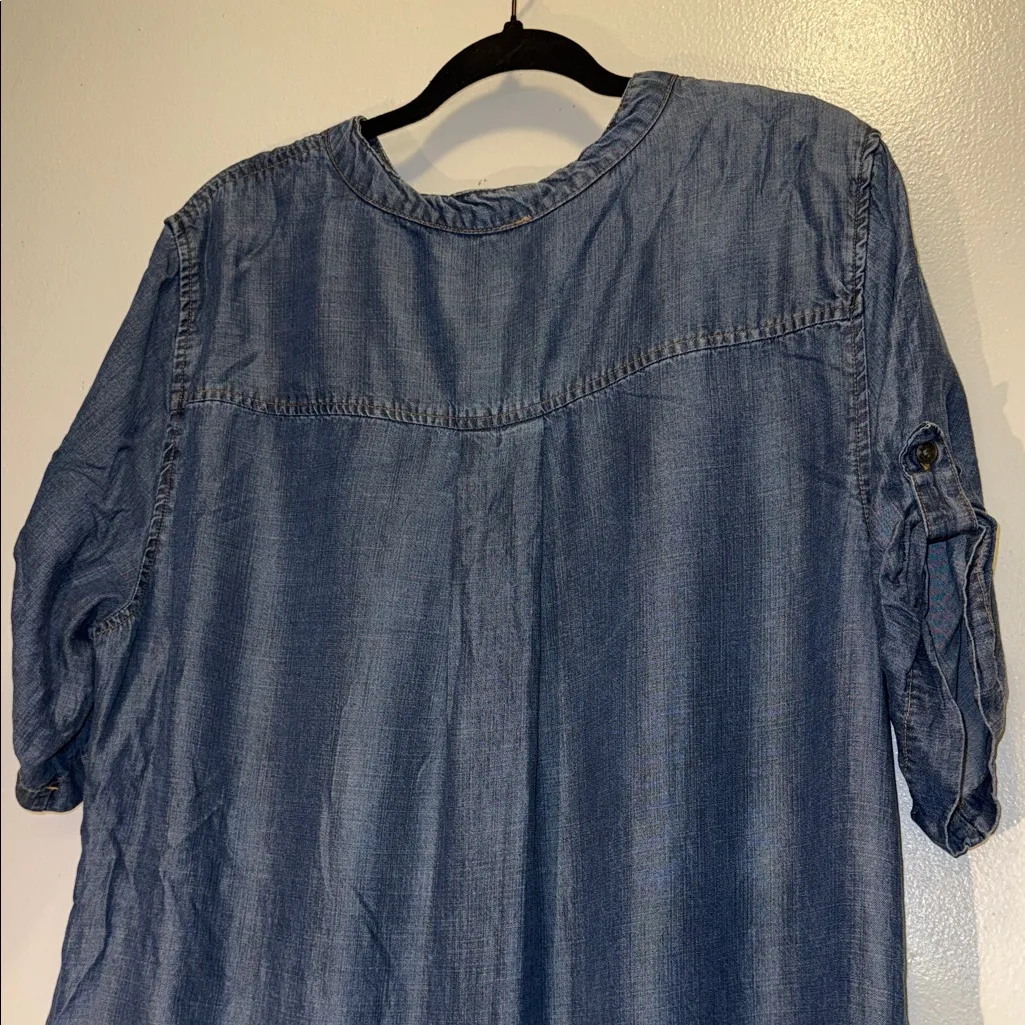 Philosophy Casual Denim Tunic Dress - Image 10