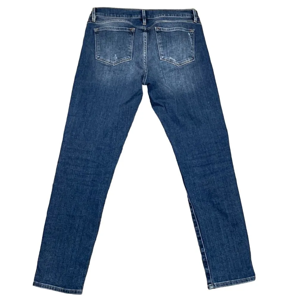 FRAME Le Garçon Distressed Skinny Leg Jeans - Image 8