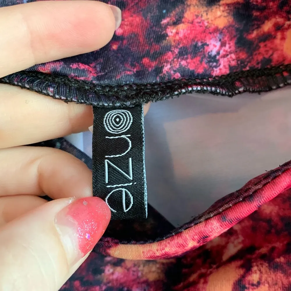 Onzie Multicolor Galaxy Printed Cropped Leggings - Image 4