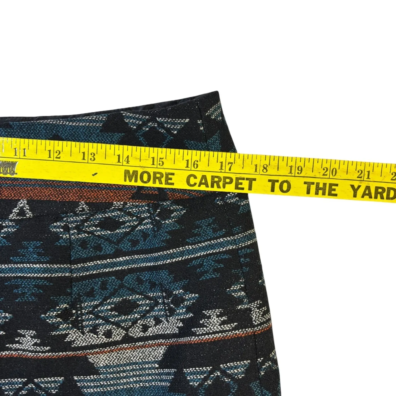 Dalia Collection Skirt Size 10‎ Modern Fit Aztec Southwestern Geometric - Image 5