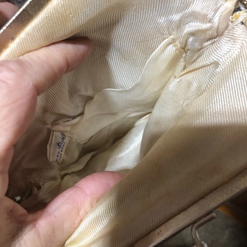 Antique Vintage Fine Arts hand bag Gold - Image 11