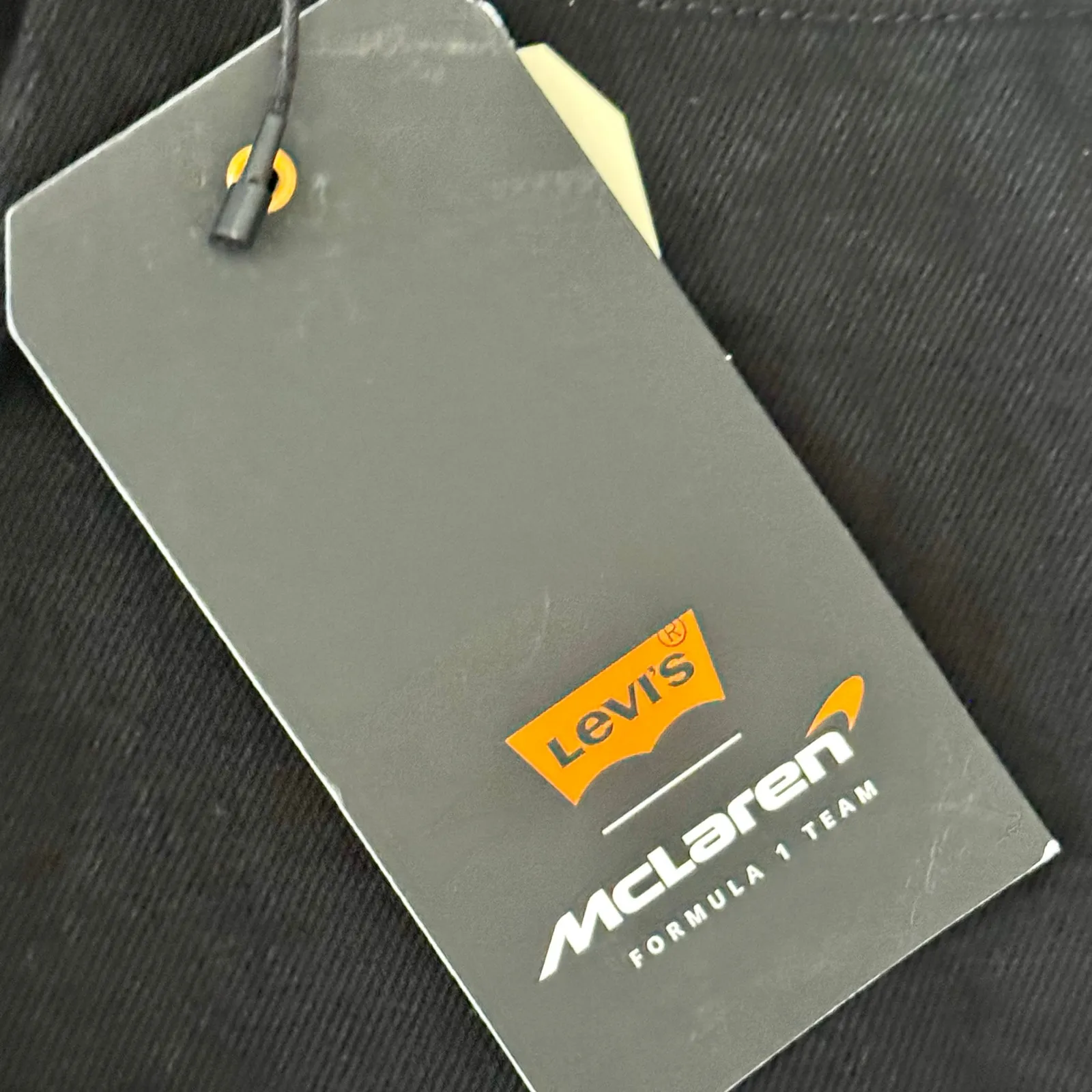 Levi's x McLaren Speed Baggy Jeans Black Formula 1 Racing Womens Sz 29 - Image 15