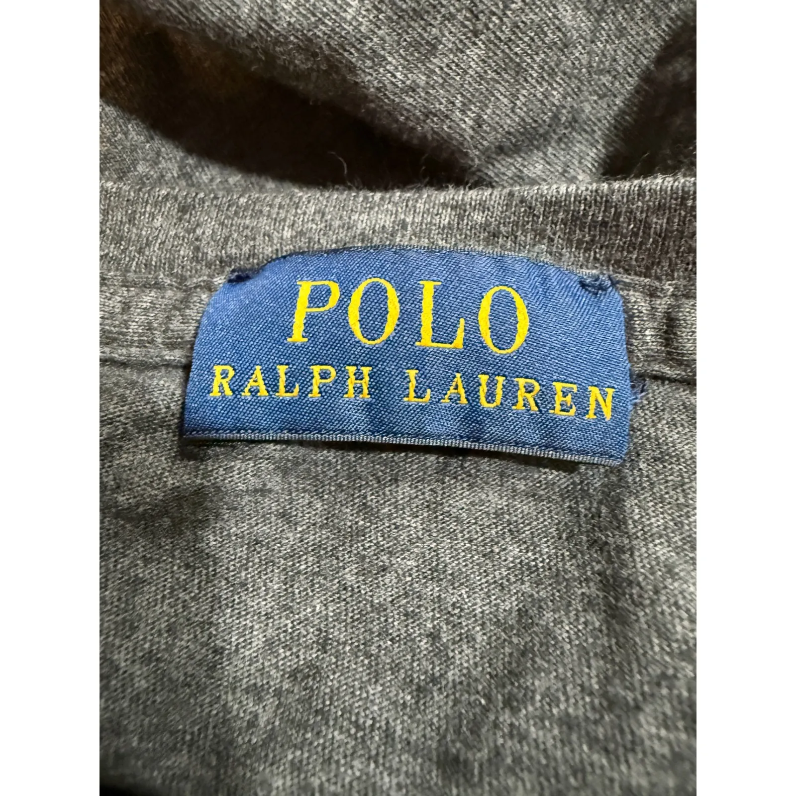 Ralph Lauren Charcoal Gray Tie Waist Knit Dress Short Sleeve Midi size xl wrap - Image 6