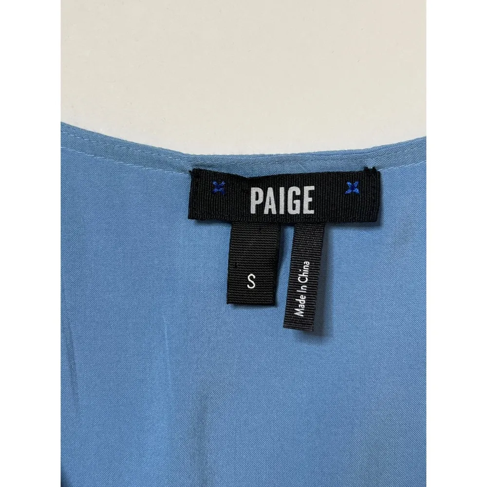 Paige Arlyn Wrap Allure/White Dolly Dot Print Design Wrap Dress Sz S - Image 12