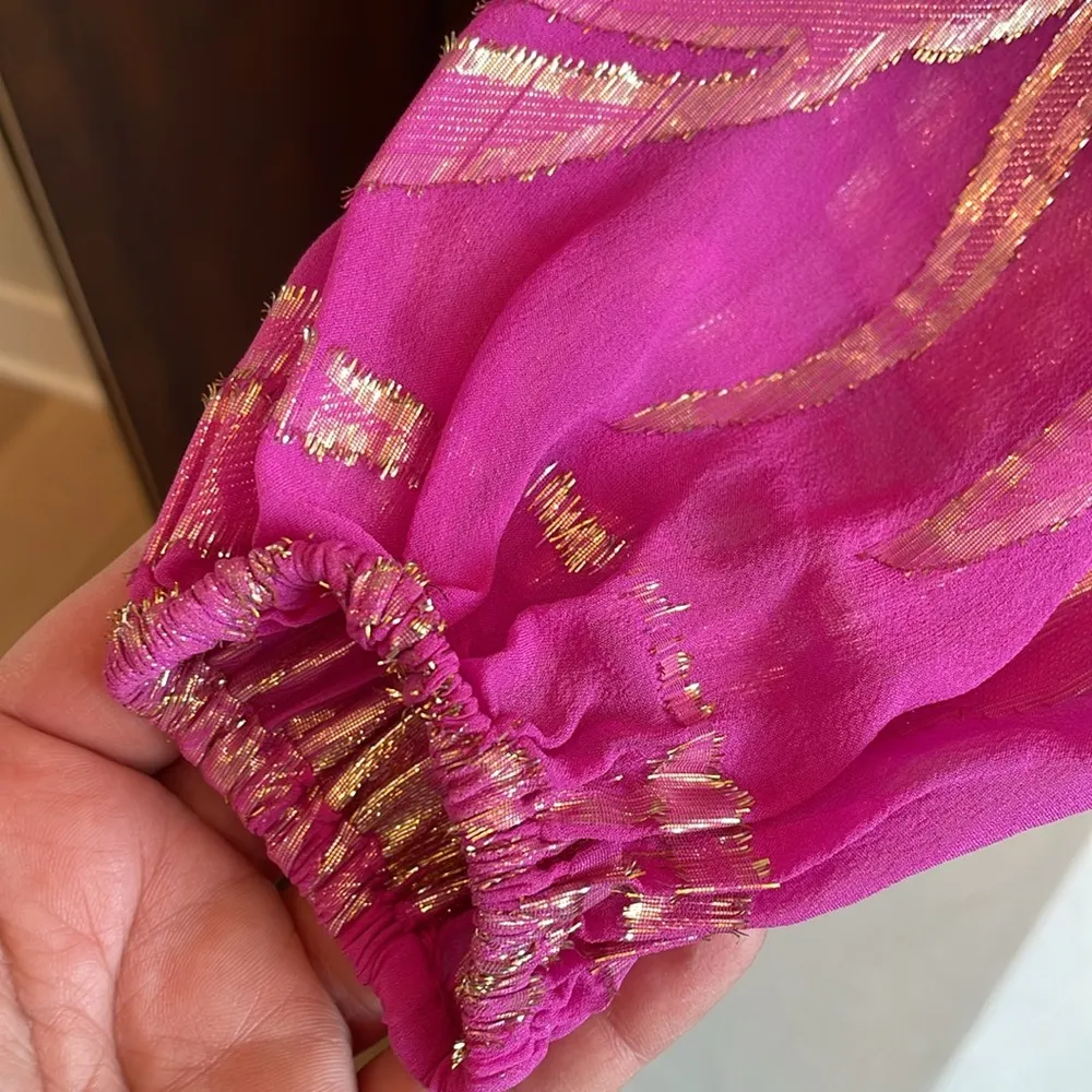 Lilly Pulitzer  Caline Silk Chiffon Blouse - Image 3