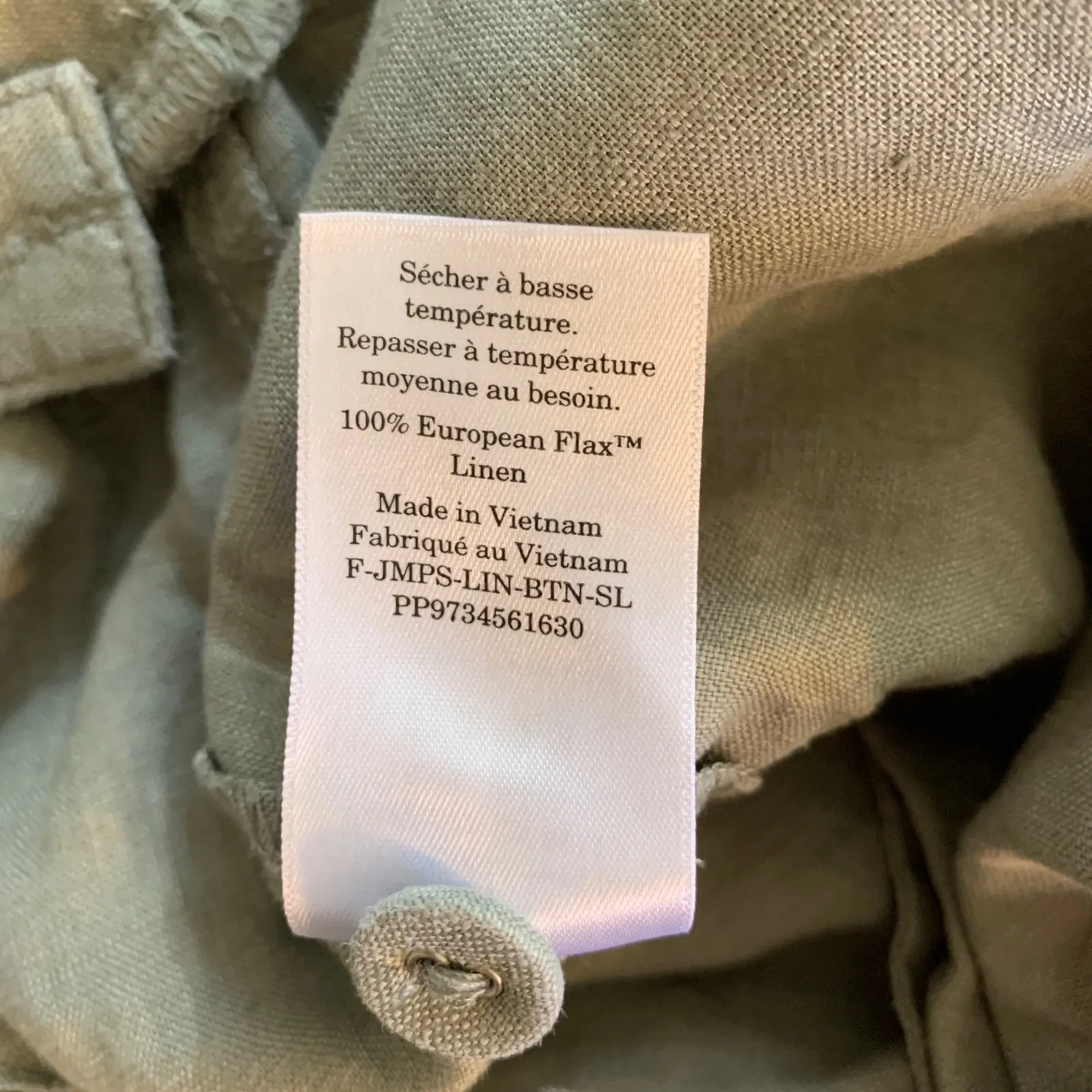 Everlane 100% Linen Jumpsuit Women 4 Green Belted Sleeveless Coastal Summer READ - Image 6