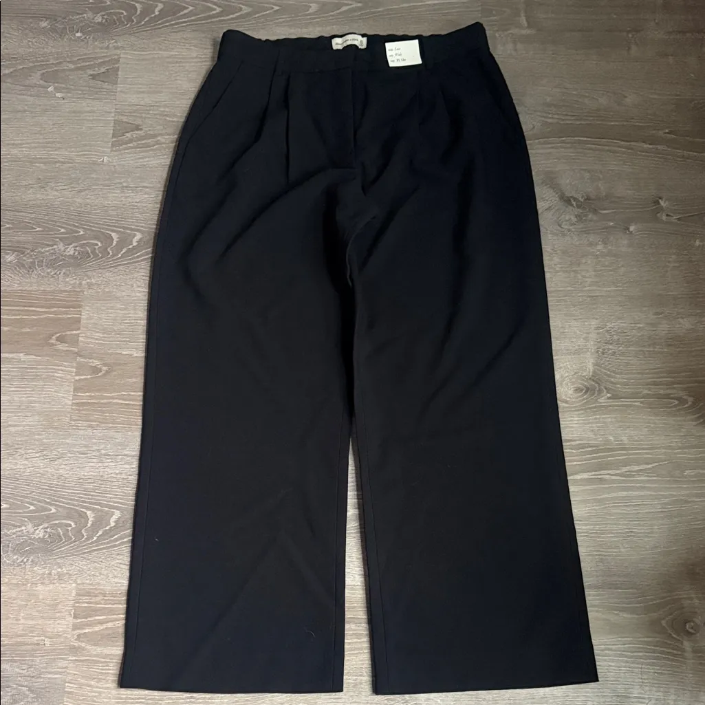 NEW Abercrombie & Fitch A&F Sloane Low Rise Tailored Wide Leg Pant 31 - Image 2