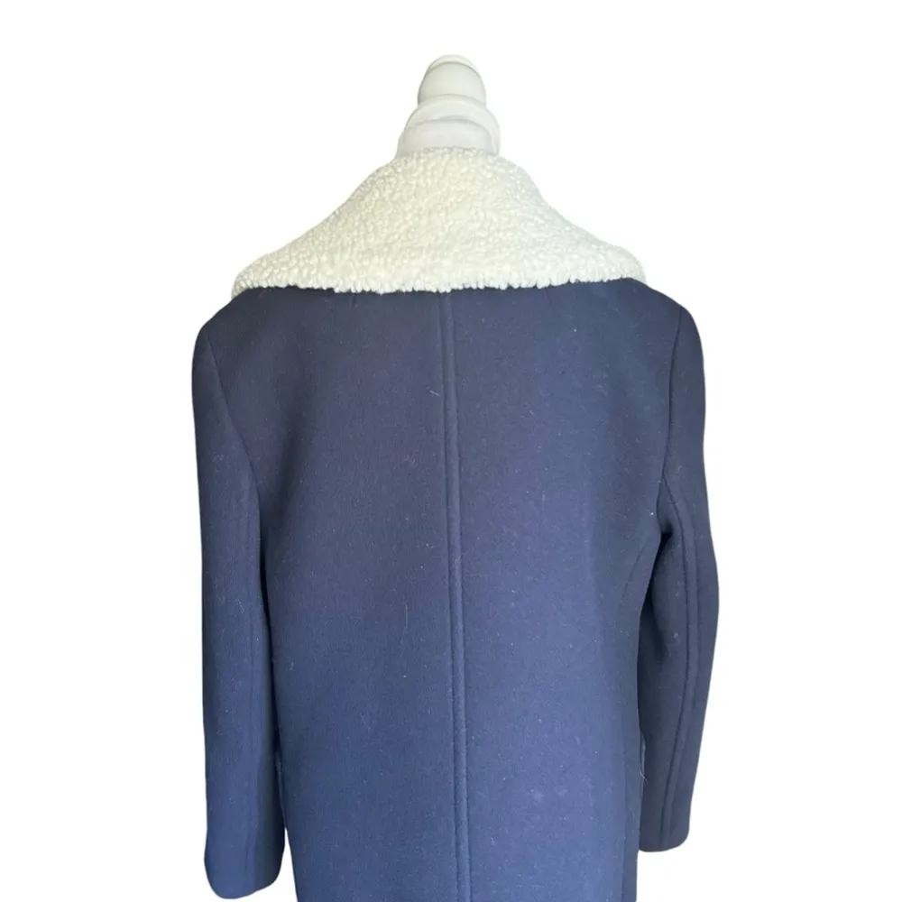 J. Crew - Peacoat in Italian Stadium Cloth Wool Coat Sz 6 - Image 6