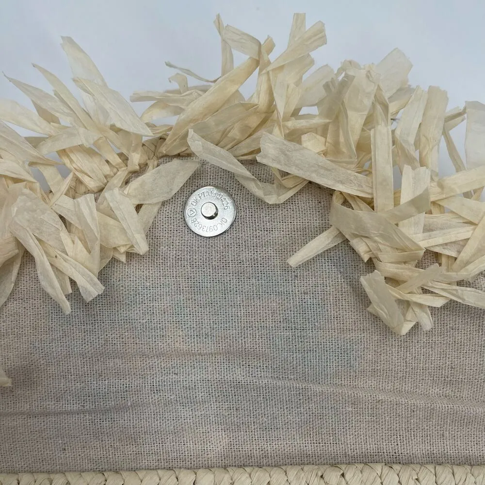 BTB Beyond the Beach Clutch 'Good Times' Natural Turquoise Beach Travel Vacation - Image 10