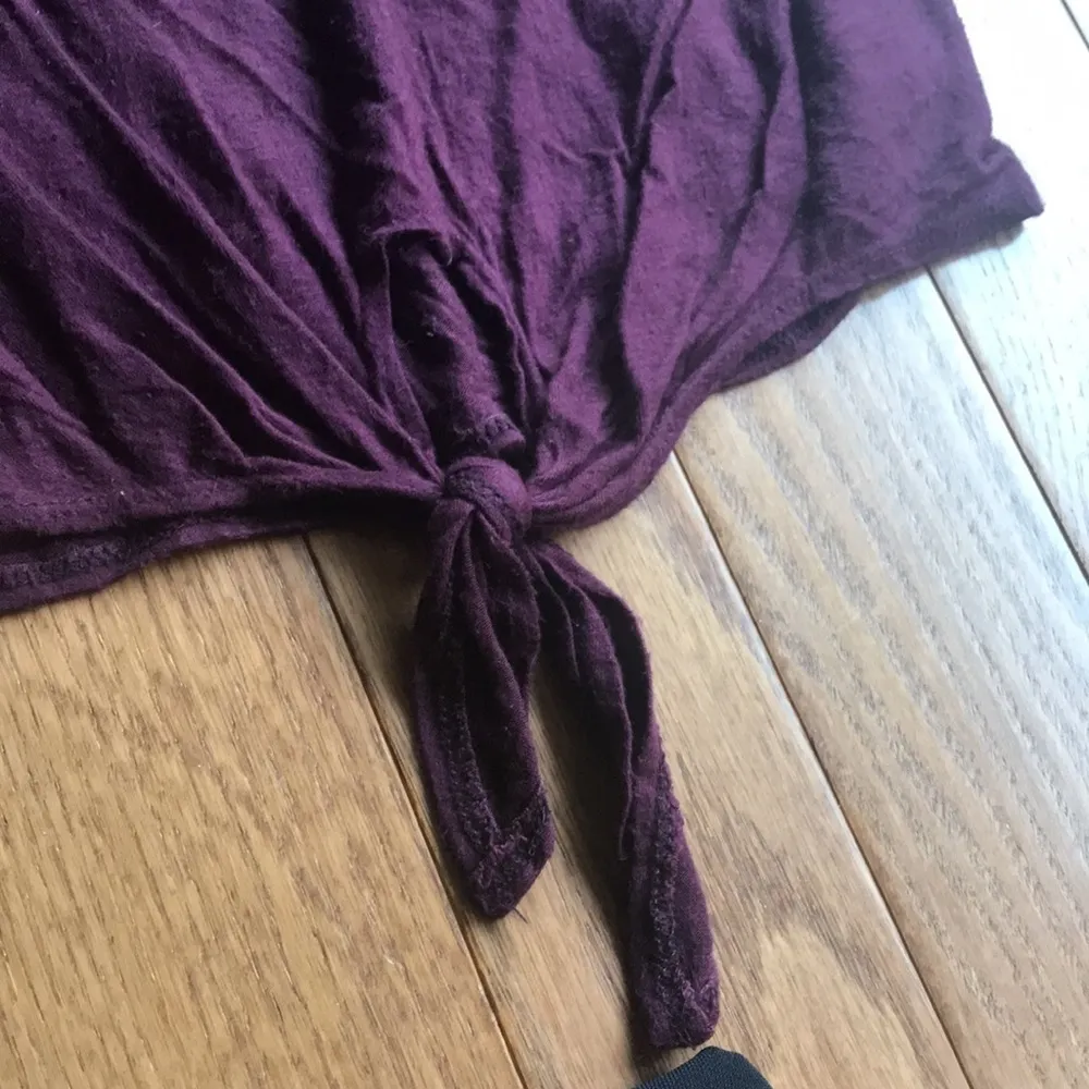 Loved burgundy tie waist tee Red - Image 3