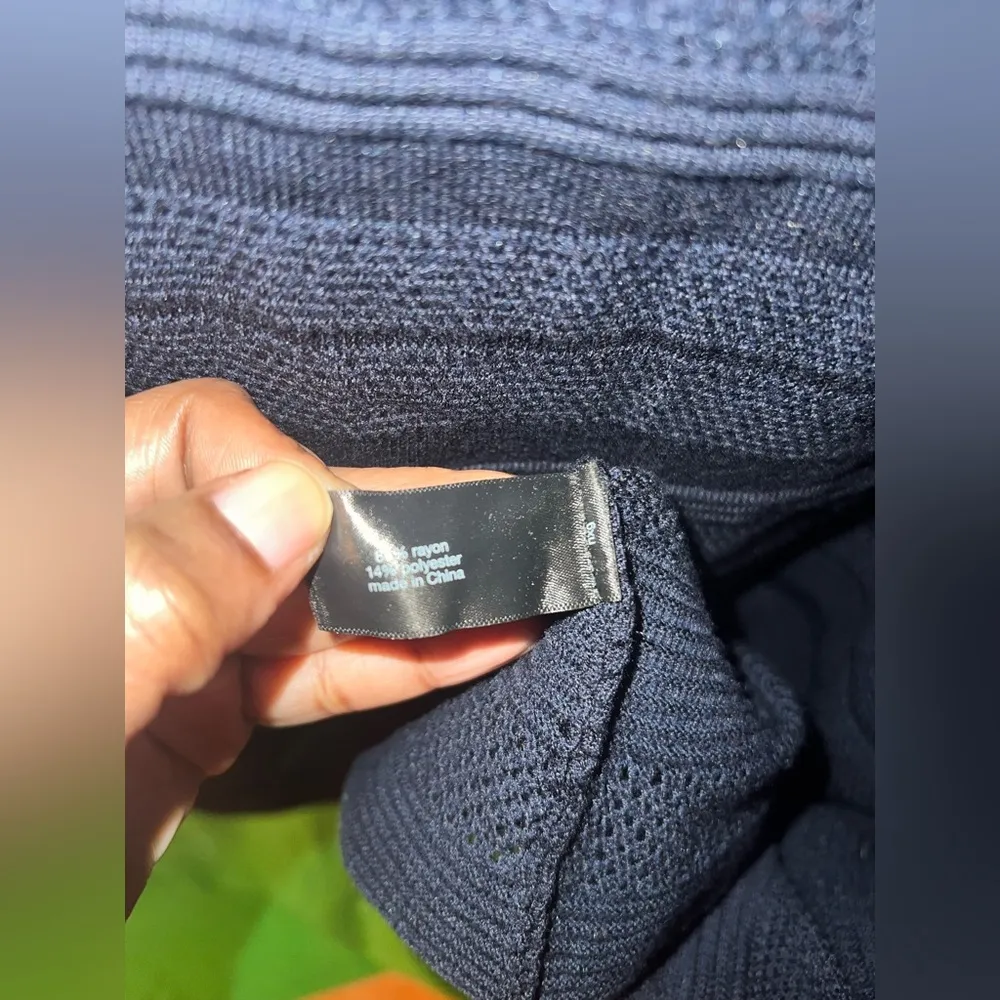 Lane Bryant Navy Blue Knit Midi Dress size 14/16 - Image 4