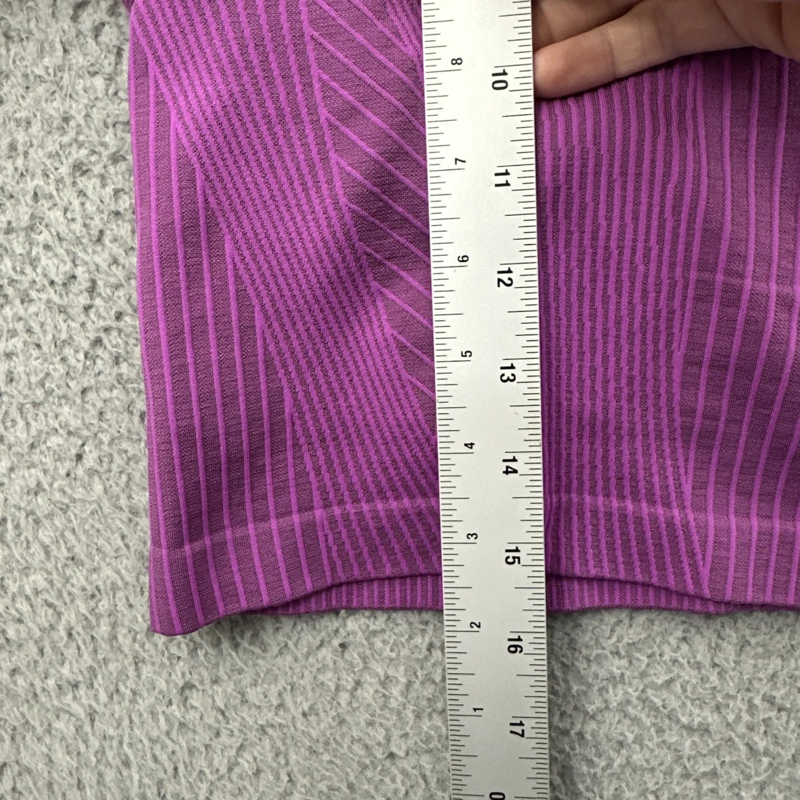 Lululemon Ebb to Street Long Sleeve Shirt Rib Map Vivid Plum Athletic Women's 12 - Image 6