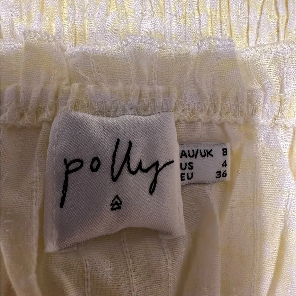 Princess Polly Korina Dress in Gingham Yellow and White US Size 4 Summer Mini - Image 9