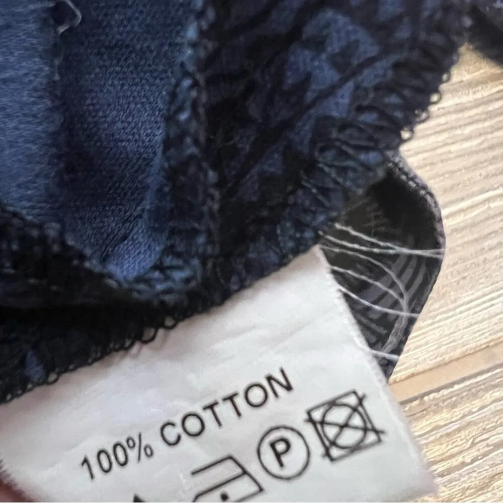 Bombshell katya wildman floral print pin up girl dress sz 10 Blue - Image 6