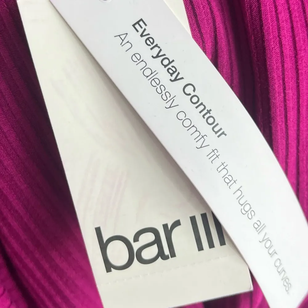 Bar III • NWT Vivid Orchid Tie Waist Ribbed Dress - Image 7