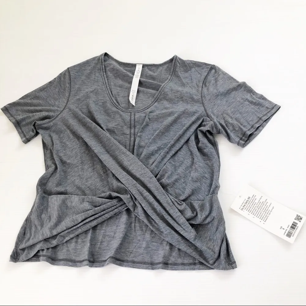 Lululemon NWT Do The Daily SS Top Heather Gray, 8 - Image 9