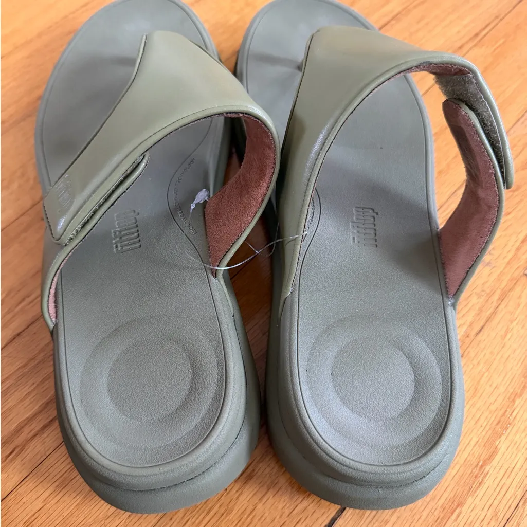 Fitflop F-Mode Go Adjustable Flatform Toe-Post Sandals Size 10 - Image 5