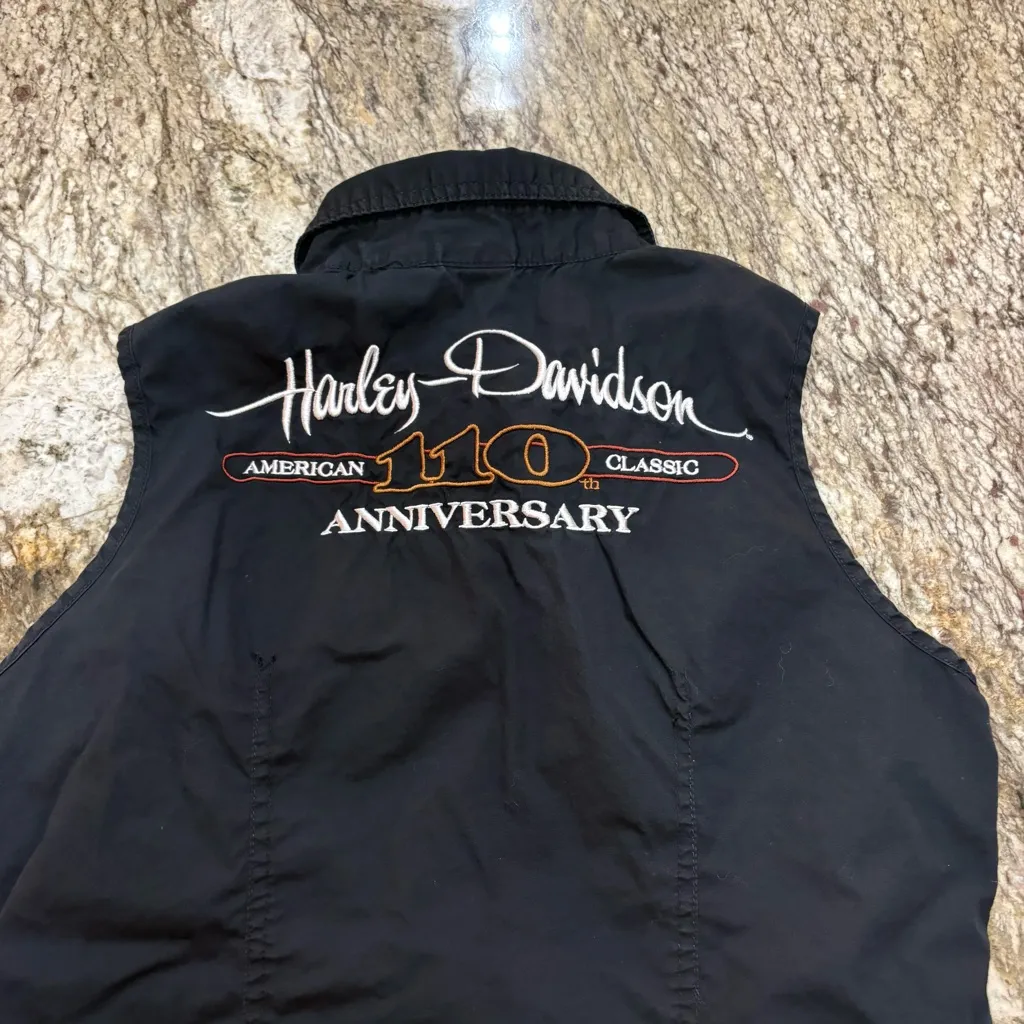 Harley Davidson 110 year Anniversary Button Up Tank Top - Image 4