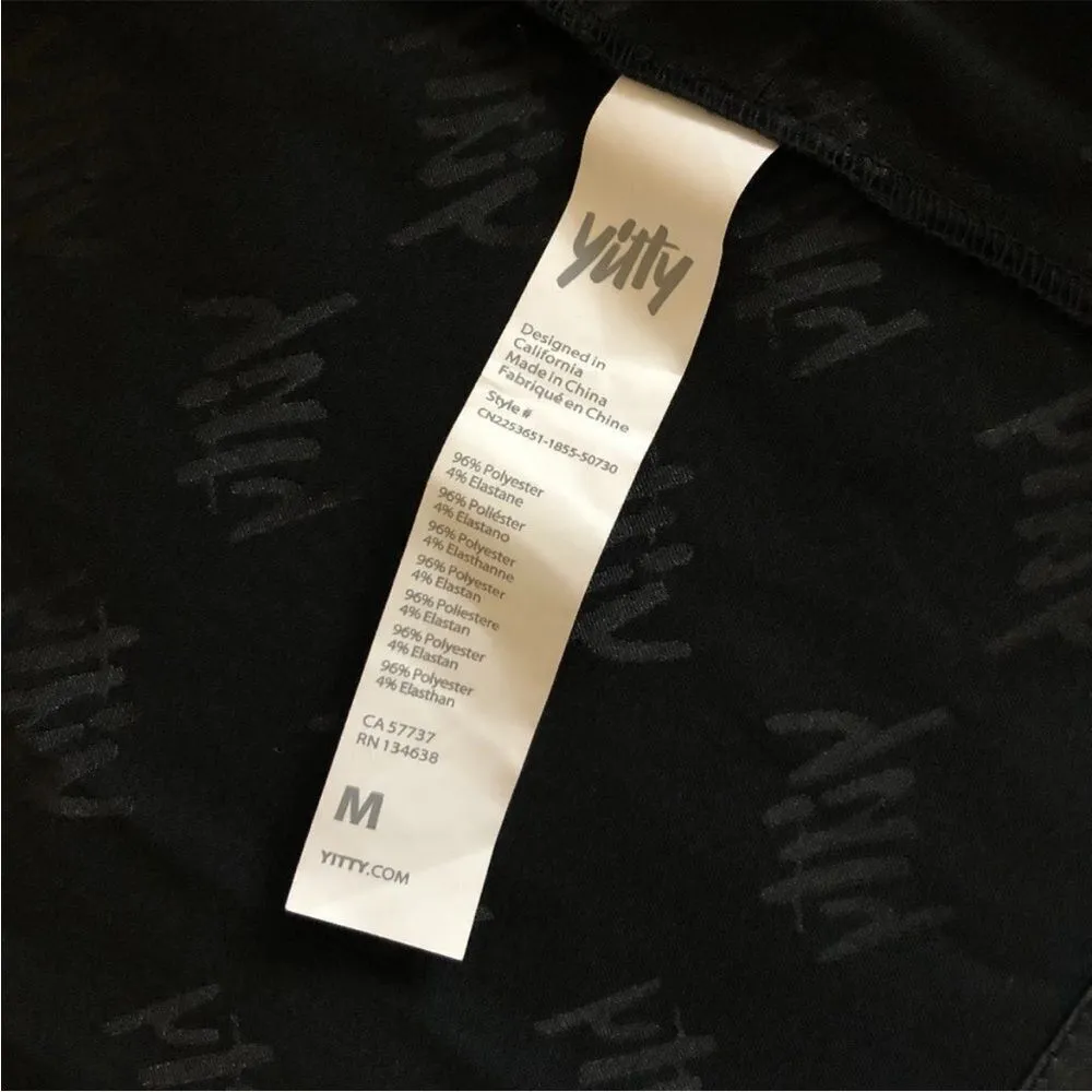 YITTY Women's Satin Pretty Mini Robe Size Medium Iconic Black - Image 7