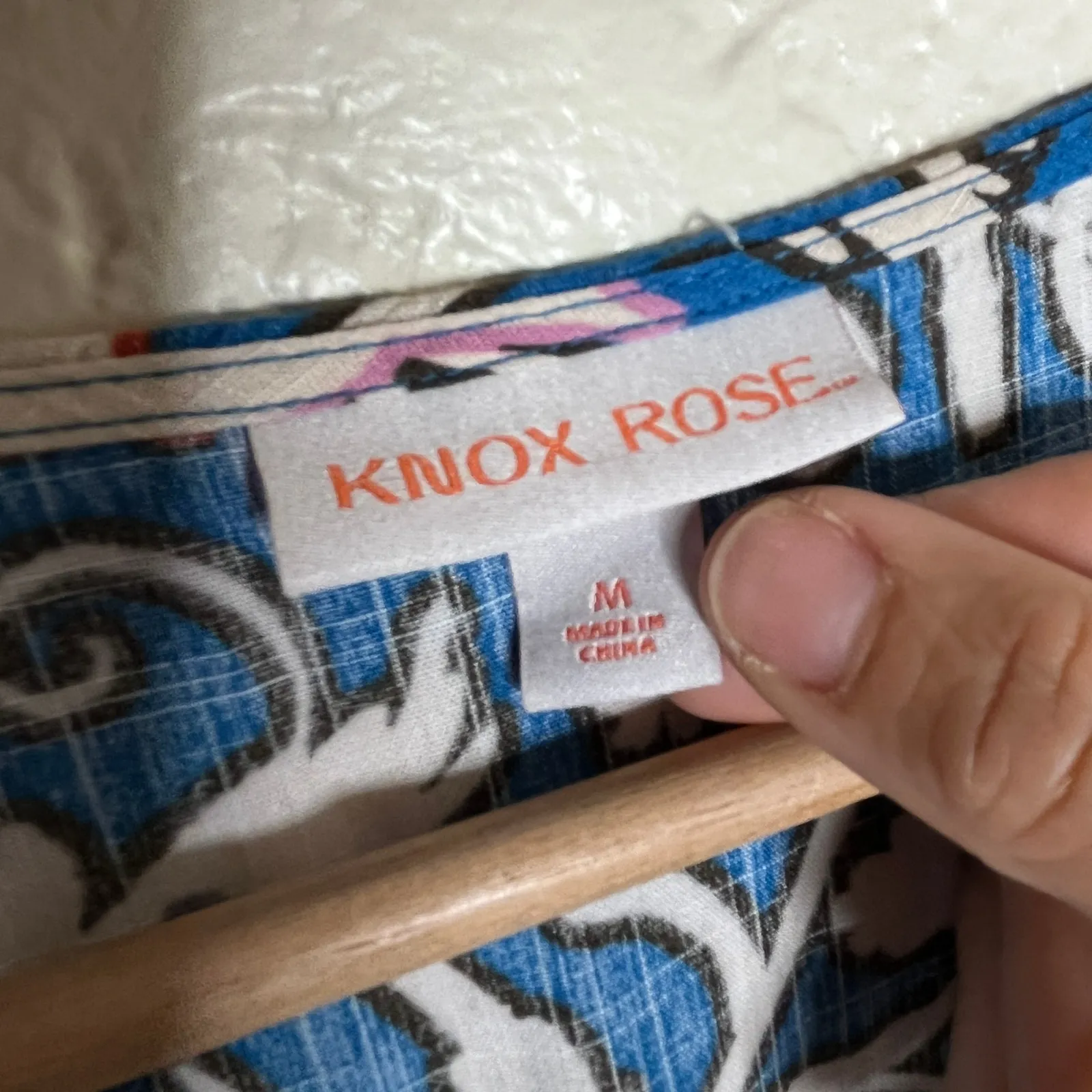 Knox Rose Floral Wrap Midi Dress Boho Chic Casual Women Blue Medium - Image 4