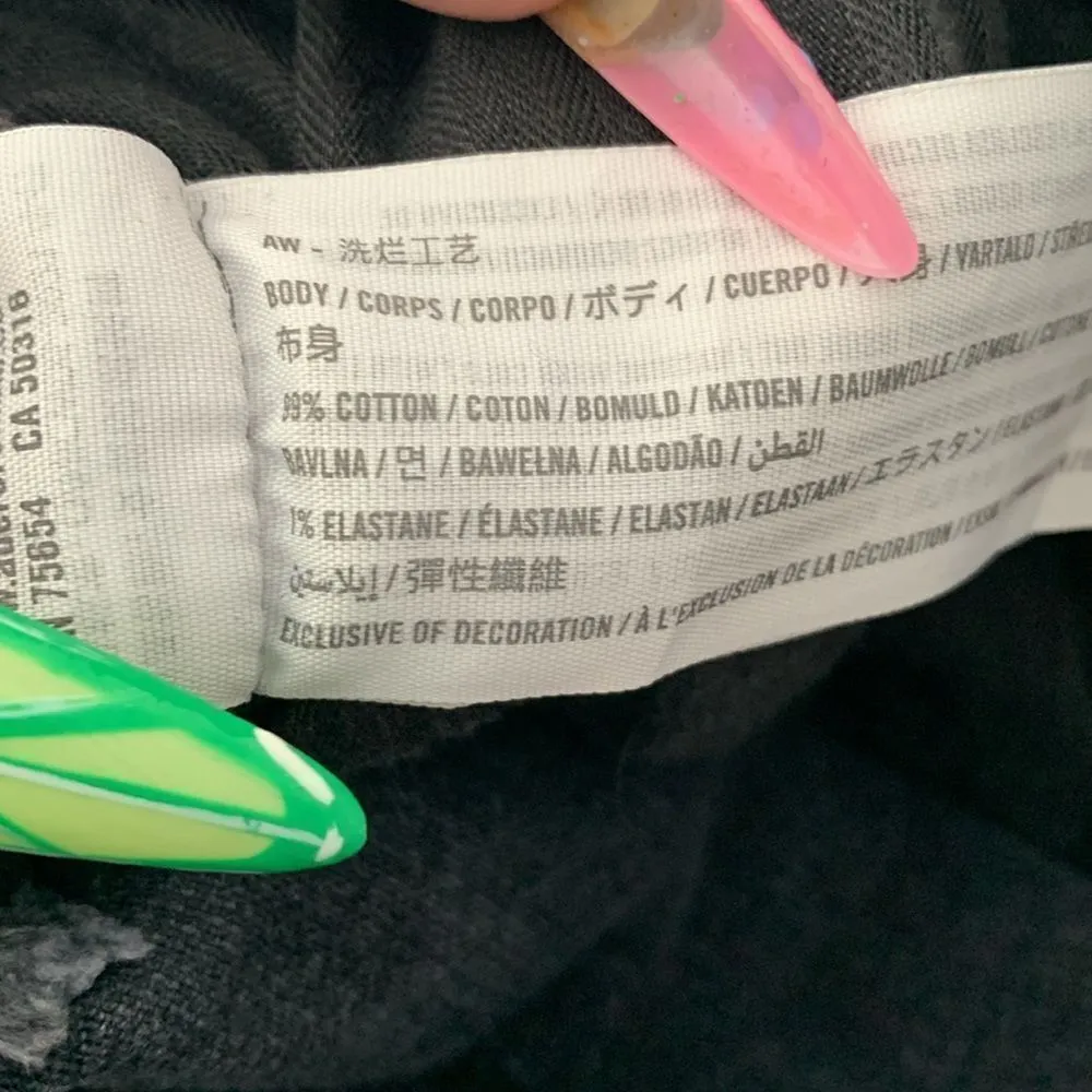 Abercrombie & Fitch Curve Love Distressed 90’s Straight Ultra High Rise Jeans - Image 5