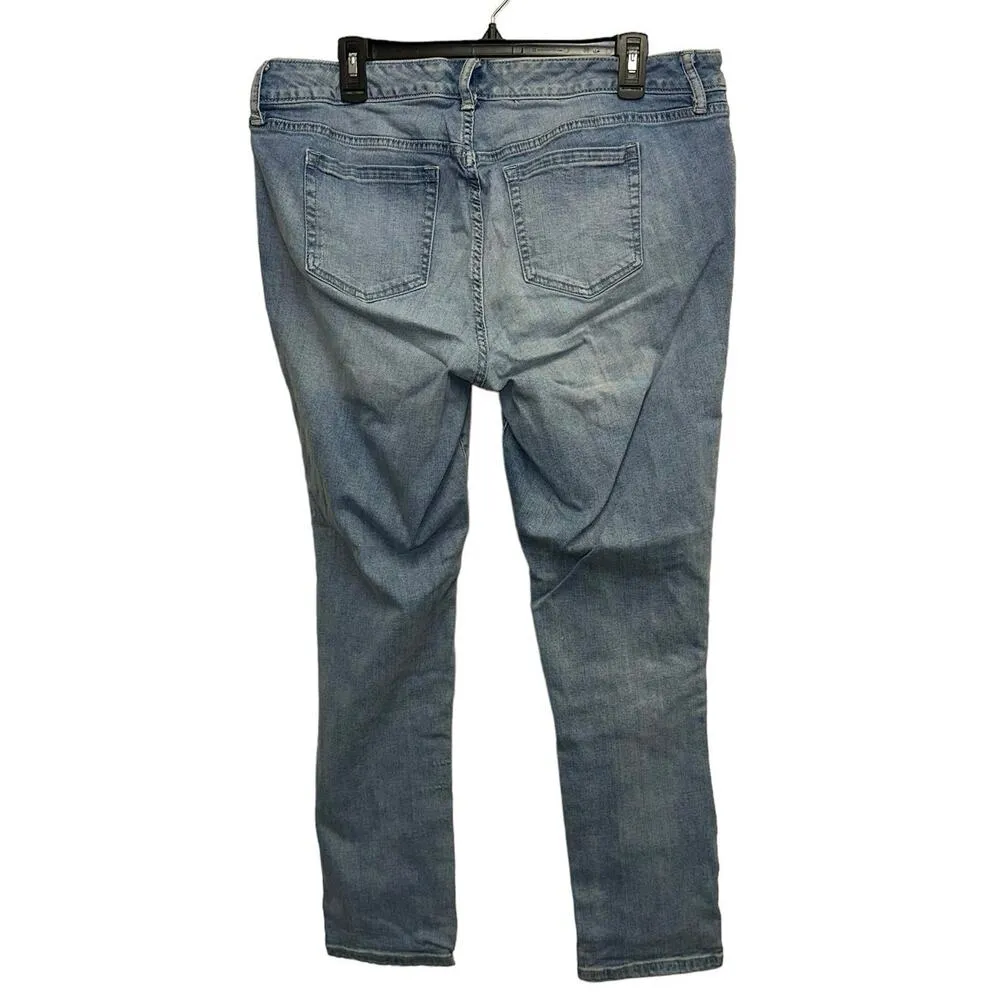 Torrid Boyfriend Distressed Lightwash Denim Jeans - Image 2