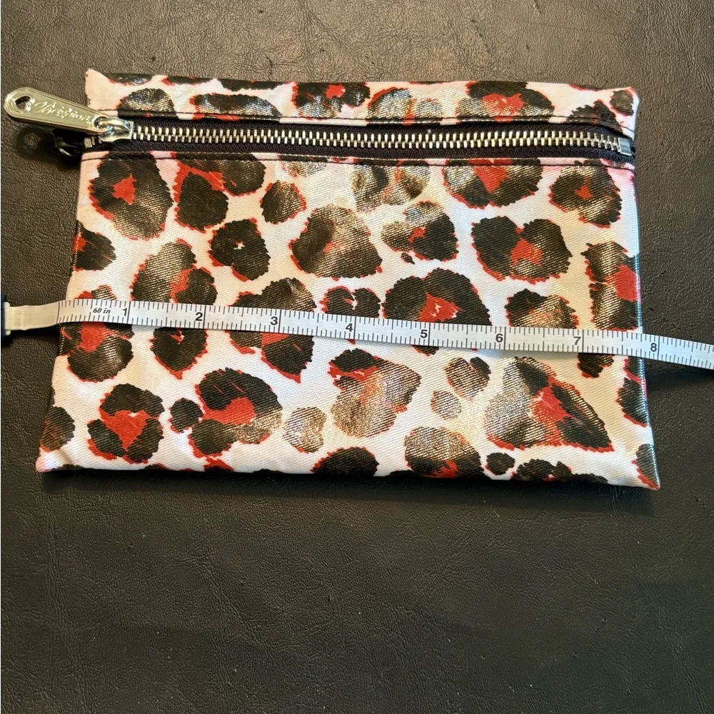 Brighton Leopard Print Wristlet - Red and Black - Image 5
